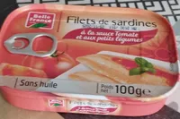 Filets de sardines petits légumes