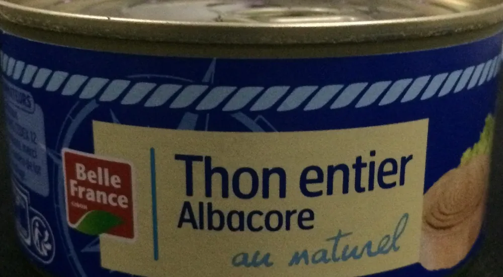 Thon entier albacore au naturel