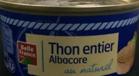 Thon entier albacore au naturel