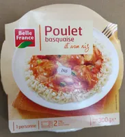Poulet basquaise  et son riz