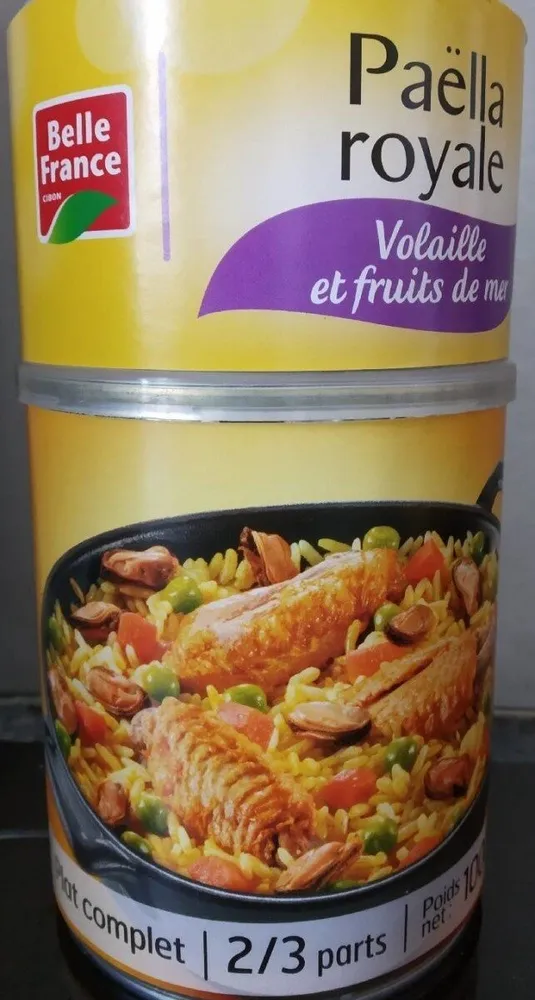 paella volaille et fruits de mer