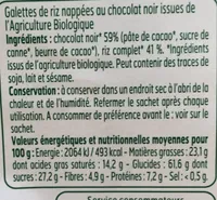 Galettes de riz chocolat noir