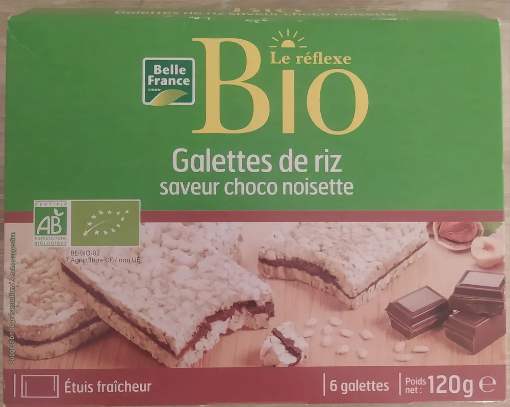 Galettes de riz saveur choco noisette