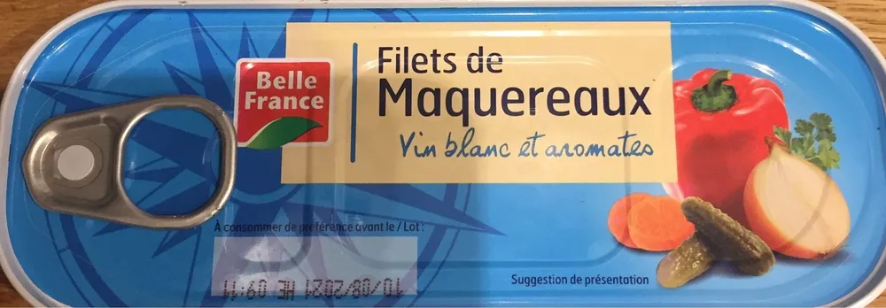 Filets de maquereaux Vin blanc et aromates