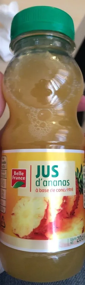 Jus d'ananas a base de concentré