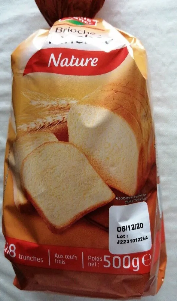Brioche tranchée nature