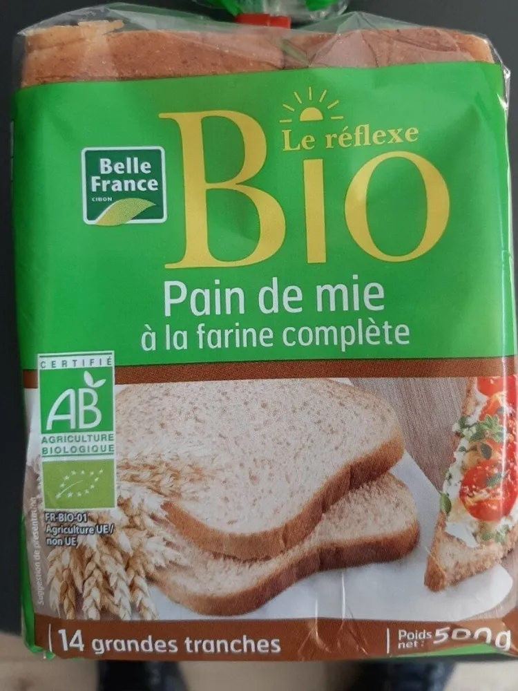Pain de mie à la farine complète