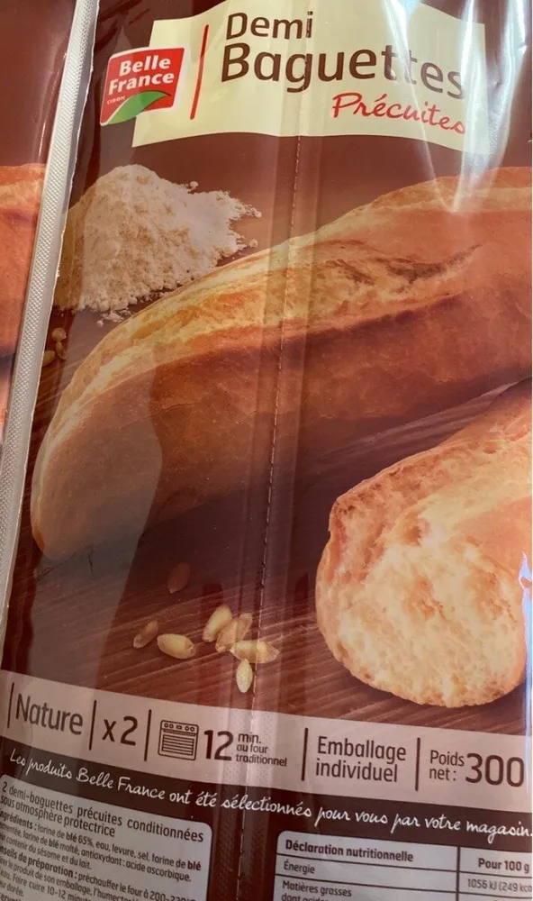 Demi baguettes precuites