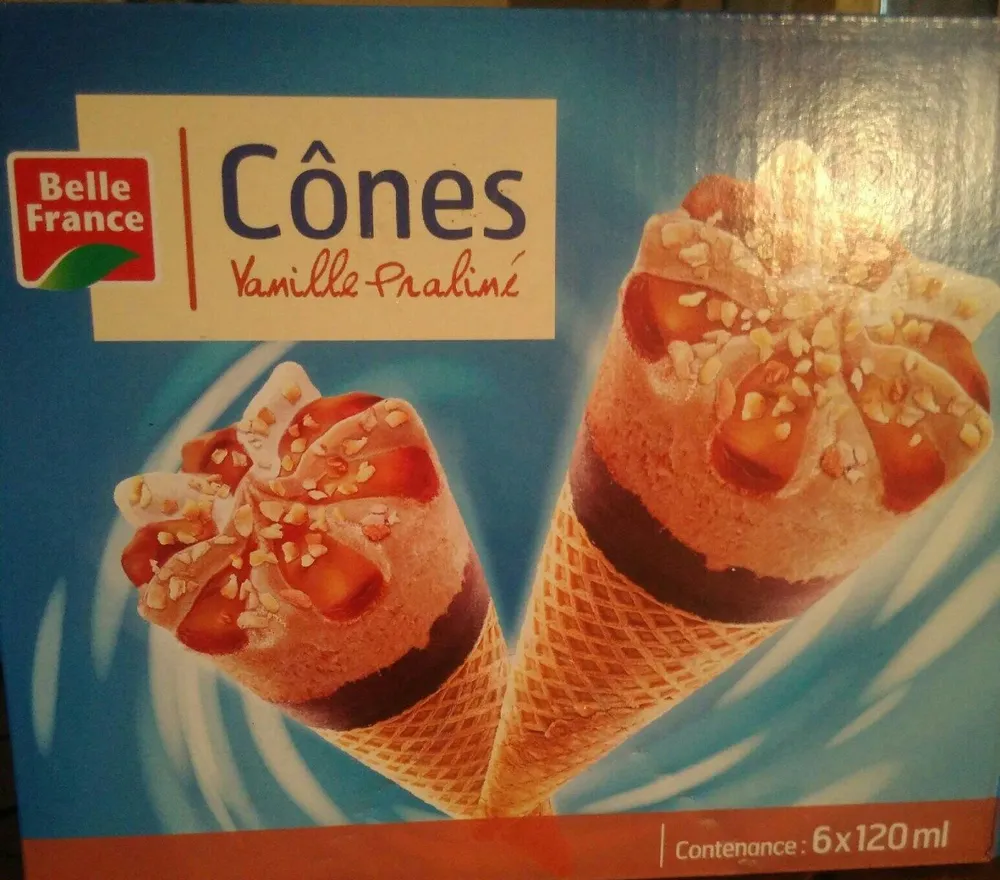 Cones Vanille Praliné