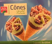 Cônes Chocolat Pistache