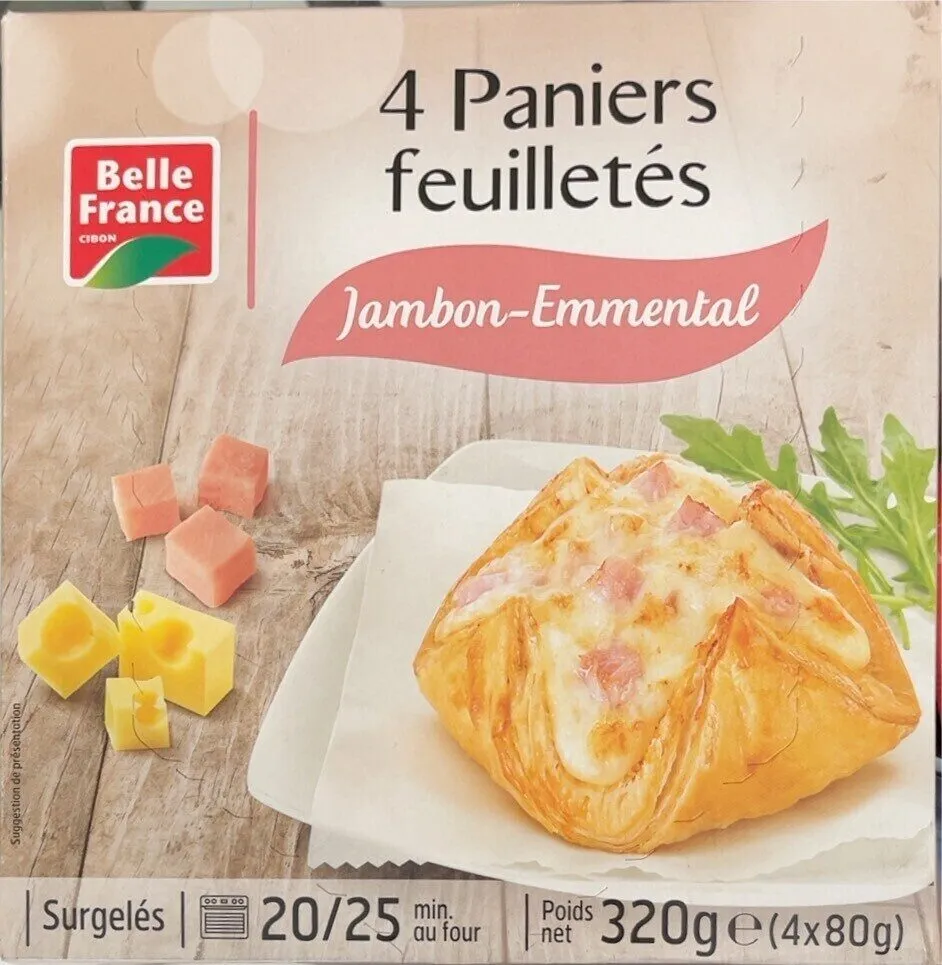 4 Paniers feuilletés