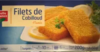Filets de cabillaud panés