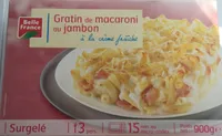 Gratin de macaroni au jambon à la crème fraîche