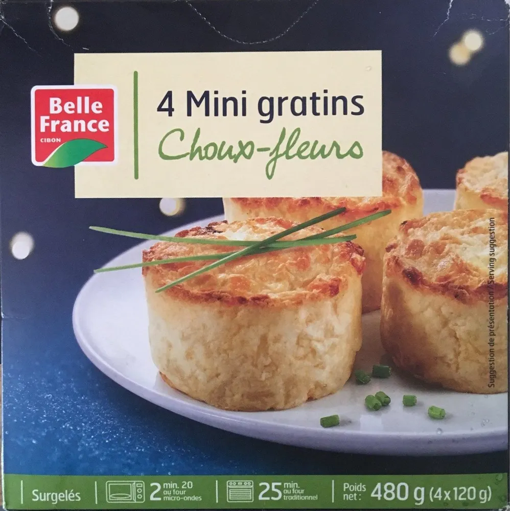 4 mini gratins choux-fleurs