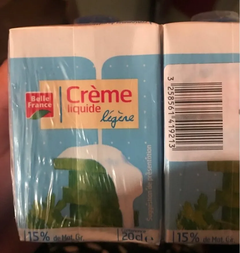 Crème liquide légère