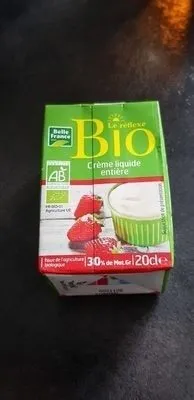 Crème liquide entière bio