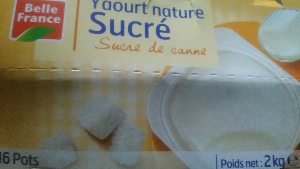 Yaourt nature sucré
