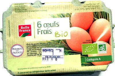 6 Oeufs frais Bio
