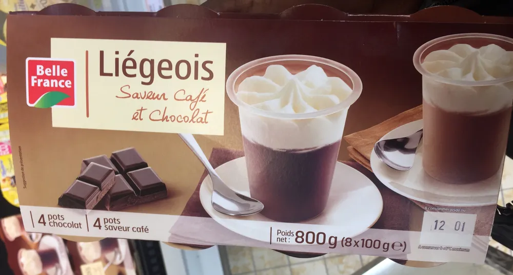 Liégeois saveur café & chocolat