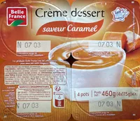 Crème dessert saveur caramel