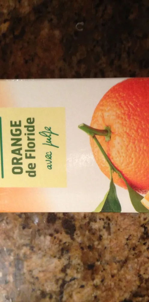 Belle France jus d'orange de Floride avec pulpe