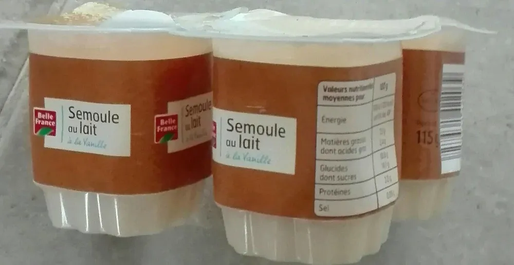 Semoule au lait
