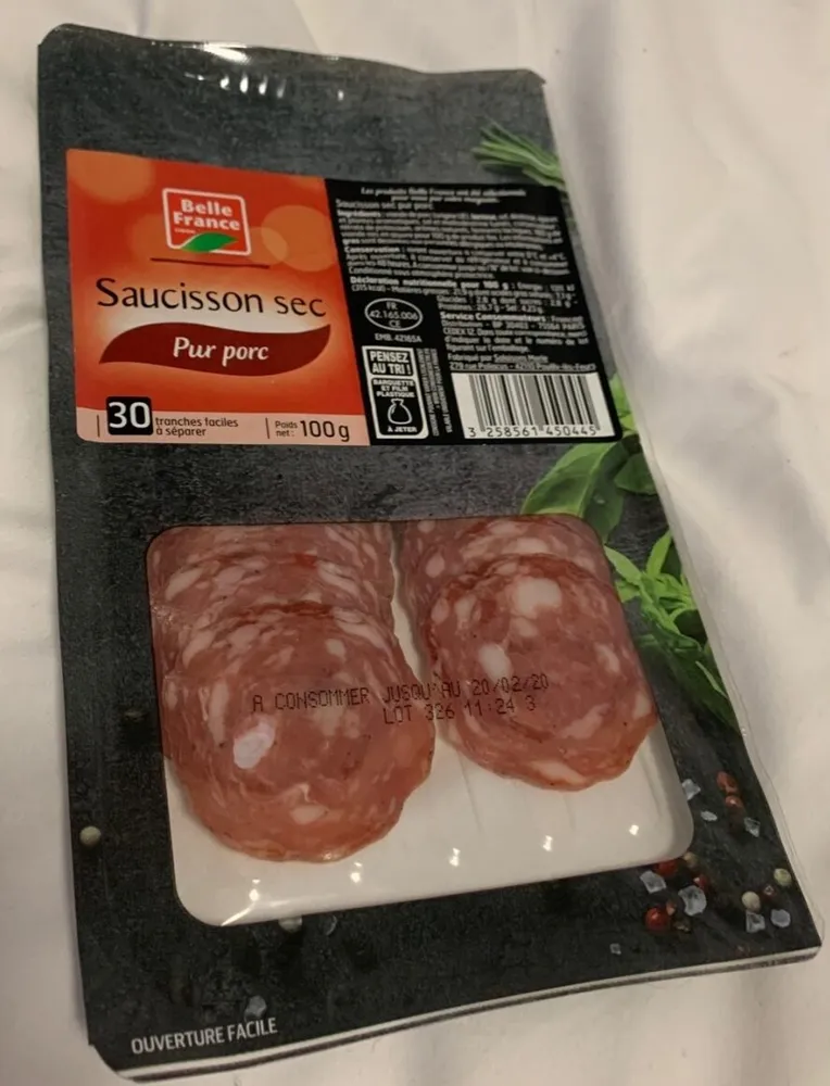 Saucisson sec Pur porc