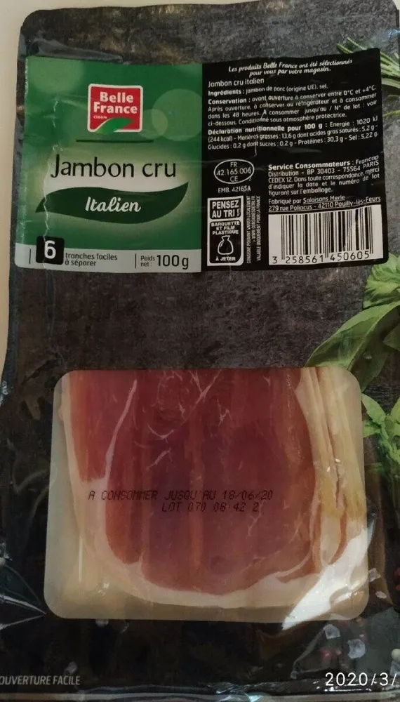 Jambon cru