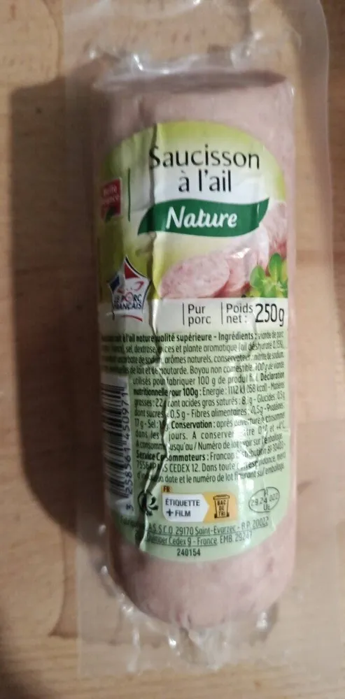 Saucisson à l'ail (Nature)