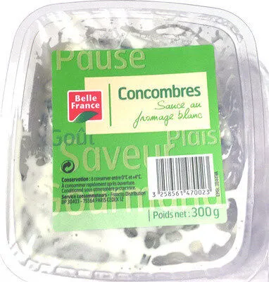 Concombres sauce fromage blanc