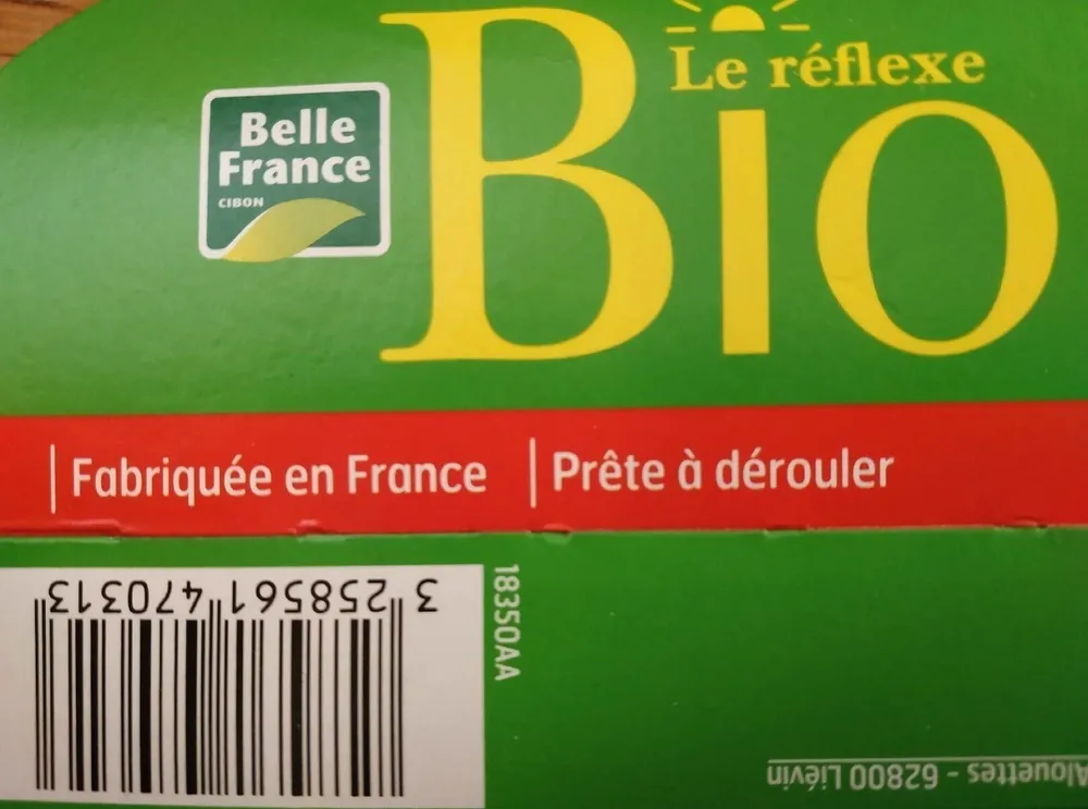 Pâte brisée bio