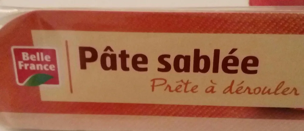 Pâte sablée prête à dérouler