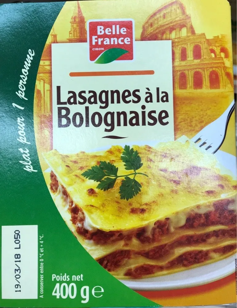 Lasagnes Bologn.400G. Bf,