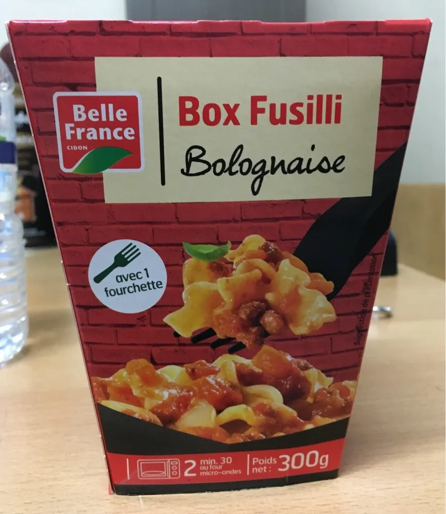 Box fusilli bolognaise