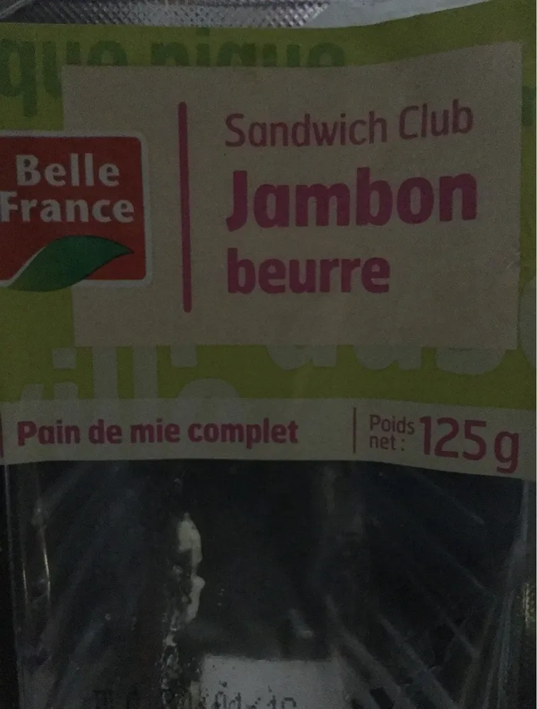 Sandwich Jambon beurre