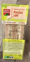Sandwich Club Poulet Rôti Salade