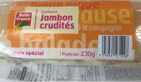 Sandwich Baguette Jambon Crudités