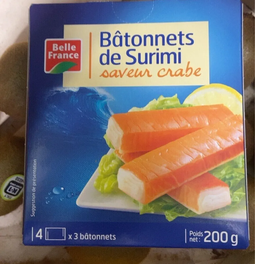 Batônnets de surimi saveur crabe