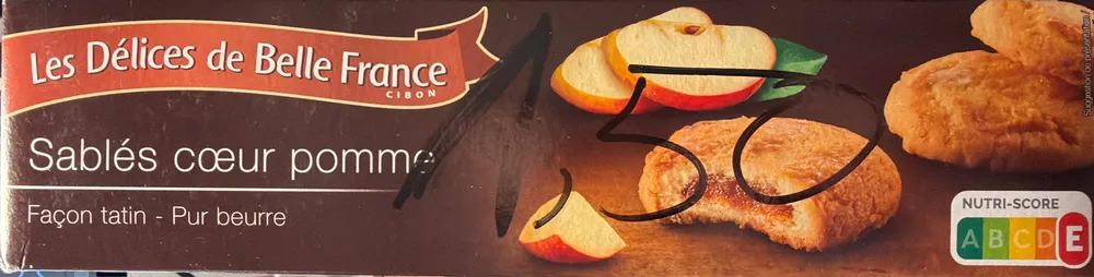 Sablés cœur pomme
