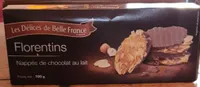Florentins nappés de chocolat au lait
