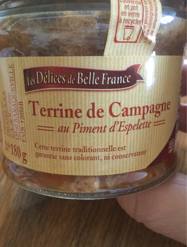 Terrine de campagne au piment d’espelette