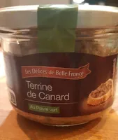 Terrines de canard au poivre vert