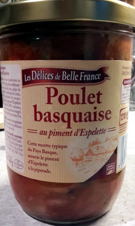 Poulet basquaise au piment d'Espelette