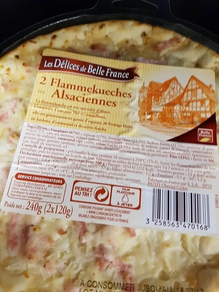 2 Flammekueches Alsaciennes