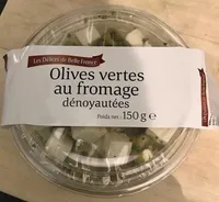 Olives vertes au fromage dénoyautées