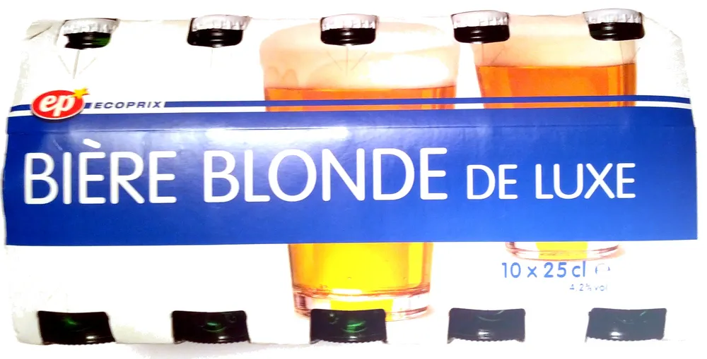 Bière blonde de luxe