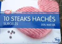 Steak Hachex10 20%%Mg Ep,