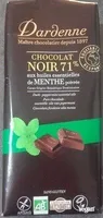 Chocolat noir 71% aux huiles essentielles de menthe poivrée