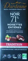 Noir 71% noisettes entières