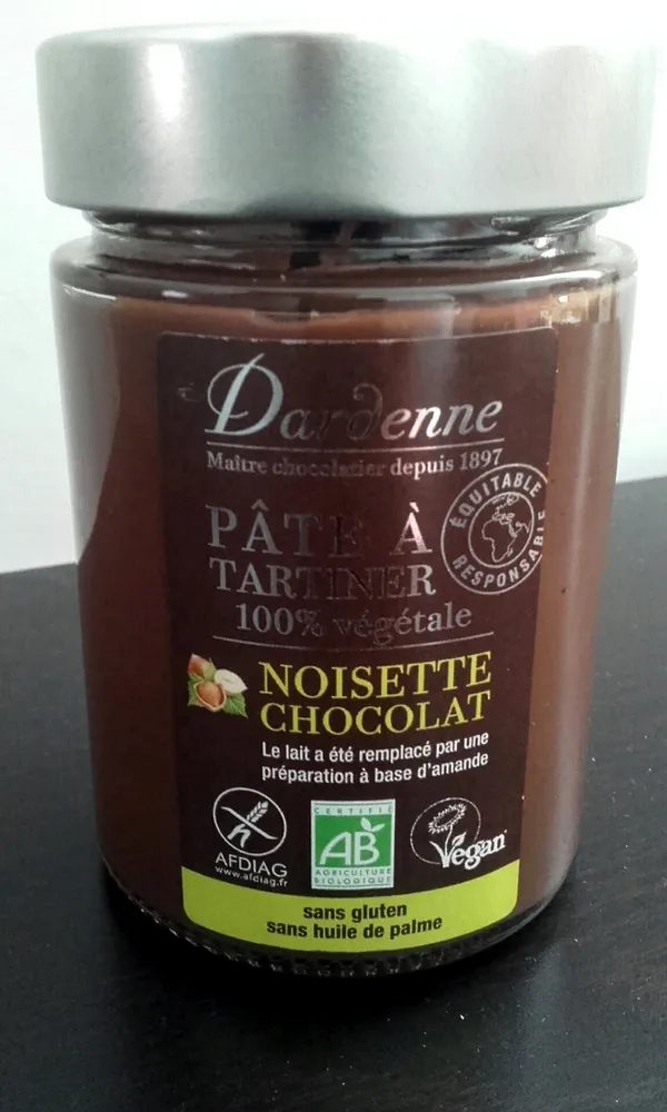 Pâte à tartiner - NOISETTE CHOCOLAT 100% vegetal